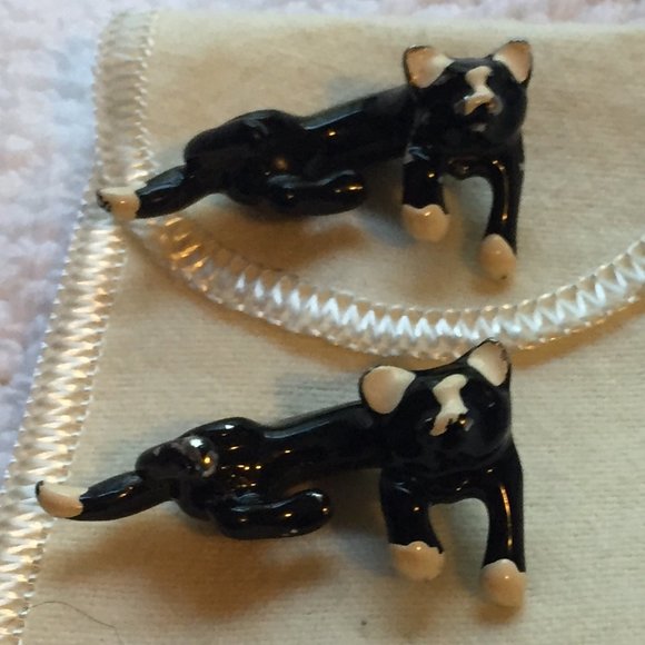 90s Vtg Enamel Cat 3D Drop Earrings - So Cute! - Picture 9 of 15